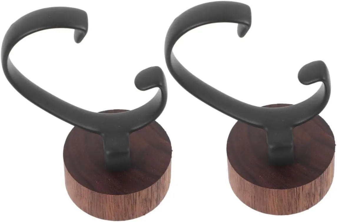 C-shaped Detachable Watch Display Stand for Men Women Elegant Walnut Jewelry Storage Rack wee expression courtyard Portable Single Watch Holder for Home Travel Luxshiny 2pcs 