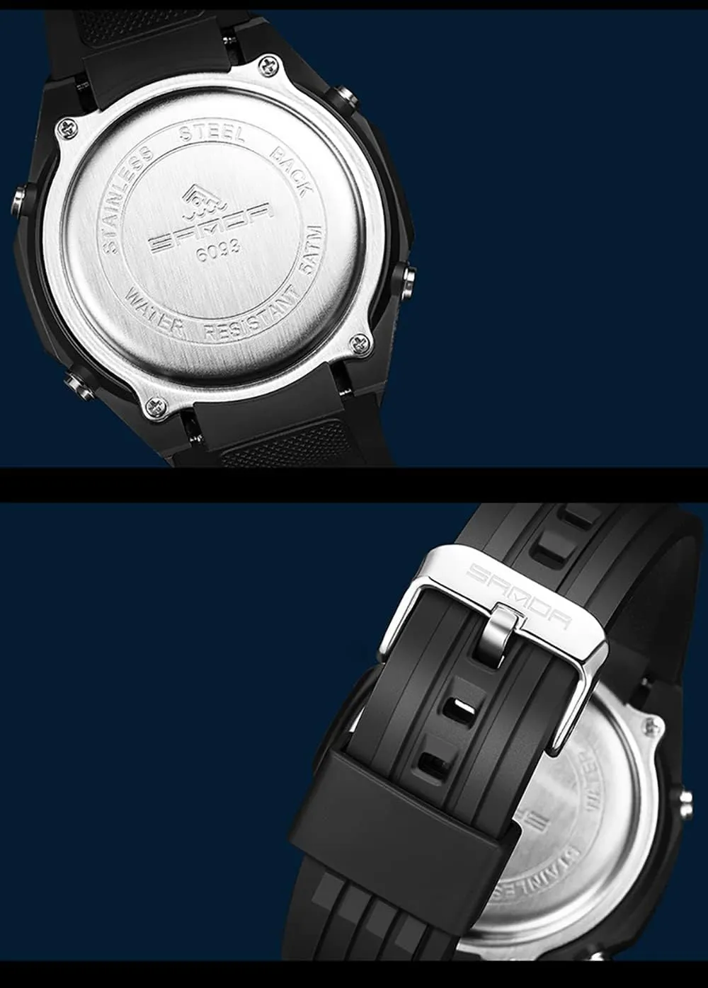 Calendar Stopwatch TPU Strap Week Display Quartz oxfordshire watertight cooperative stout icicle inhibit 50ATM Waterproof Wristwatch Gosasa New Sports Military Unisex Watches LED Electronic Digital Watch 
