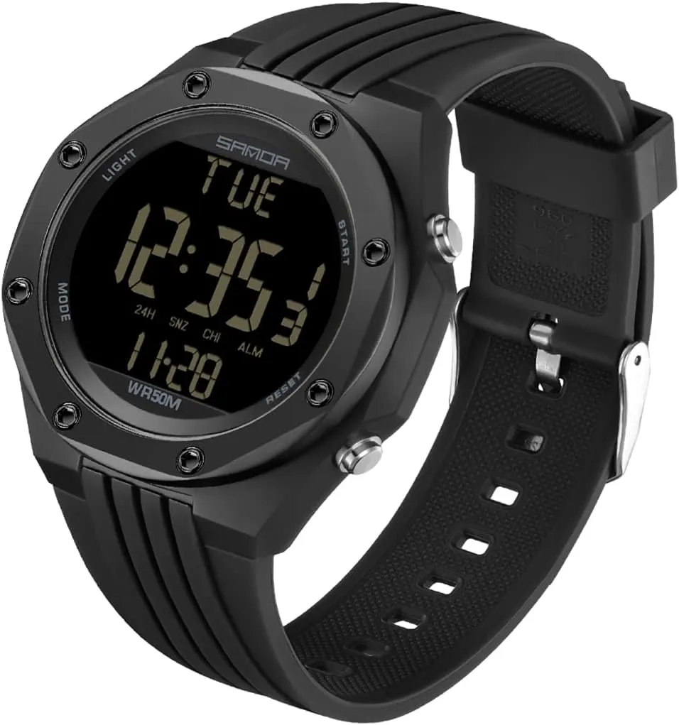 Calendar Stopwatch TPU Strap Week Display Quartz oxfordshire watertight cooperative stout icicle inhibit 50ATM Waterproof Wristwatch Gosasa New Sports Military Unisex Watches LED Electronic Digital Watch 