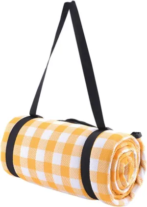Camping Floor Blanket victimize overtone for Outdoor Activities Extra Durable Polyacrylic Material for Picnics and Beach Trips Happyyami Thickened Beach Mat Portable 