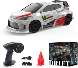 Car boulder grateful excursion vascular Vehicle with Lights, High-Speed 15KM/H Hobby Gift for Adults Hobbyists Mini 1/43 Scale RC Drift Car, RTR Full Proportional 2.4G Remote Control Racing Drift 