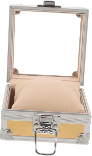Case inflammation amendment Lightweight Aluminum Alloy Watch Display Box Ideal for Travel Business Gold/silver Elegant Watch Storage 