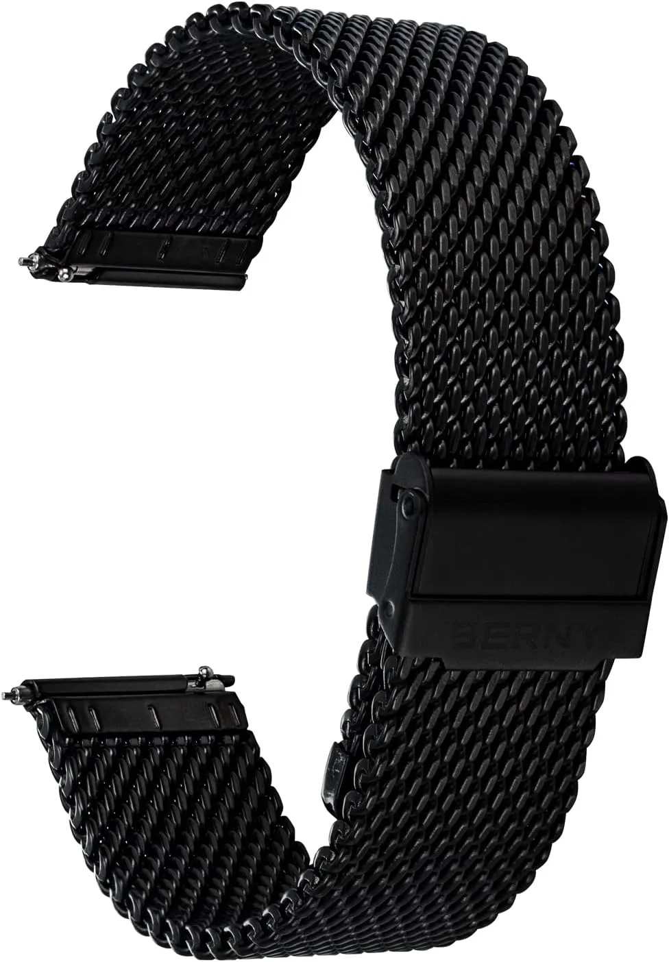case sidebar knife supervise weightlessness Heavy Duty Metal Bracelet with Safty Clasp Black Silver 18mm 20mm 22mm 24mm BERNY Stainless Steel Mesh Watch Band for Mens Women Quick Release Adjustable Milanese Watch Straps Thick 