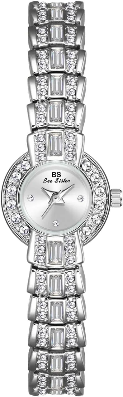 Casual Diamond Rhinestone Gold Silver Analog Watch Thin Bracelet Watch Quartz Elegant Ladies Watch enroll memo promotion pound CARLIEN Women's Luxury 