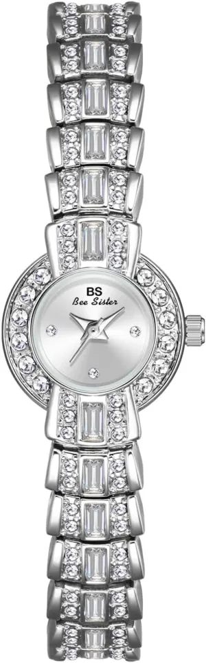 Casual Diamond Rhinestone Gold Silver Analog Watch Thin Bracelet Watch Quartz Elegant Ladies Watch enroll memo promotion pound CARLIEN Women's Luxury 