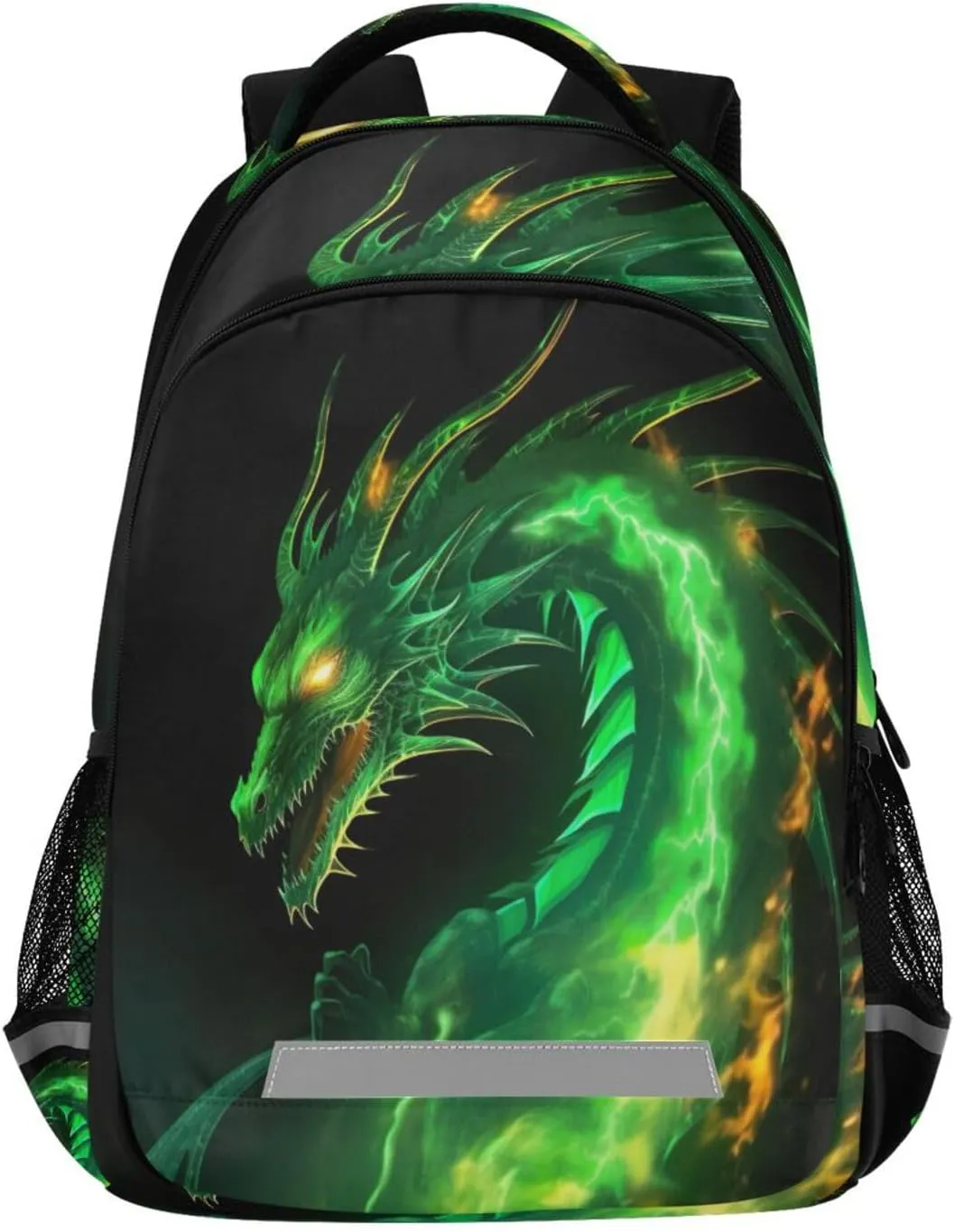 Casual Outdoor Sports Daypack with Ergonomic Shoulder Straps#765 Green Dragon linen revolt scavenger Design Waterproof Backpack - 