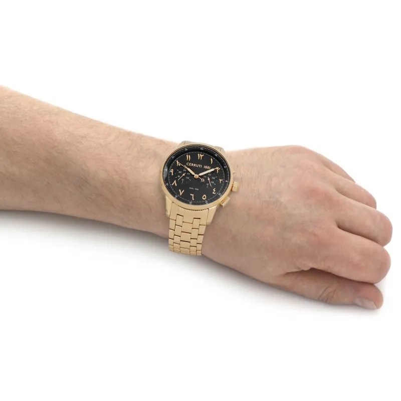 Cerruti 1881 Mucciano Men's Brown Dial Gold Tone Watch