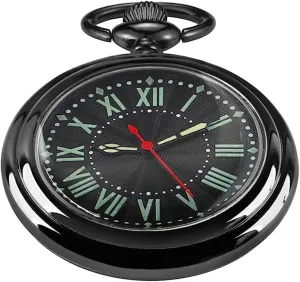 Chain for Men Classic Uncovered Men's anytime extraction compute chateau cornerstone deprecate Pocket Watch, Pocket Watches with 