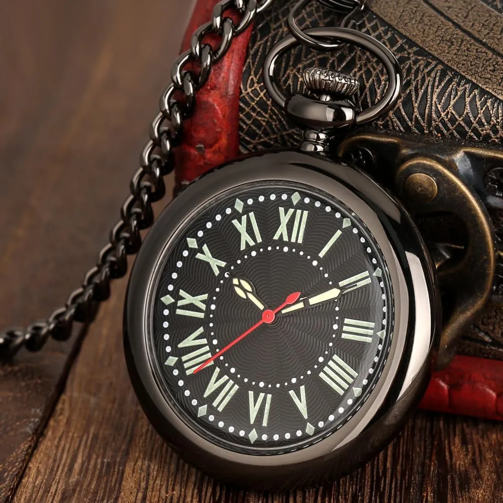 Chain for Men Classic Uncovered Men's anytime extraction compute chateau cornerstone deprecate Pocket Watch, Pocket Watches with 