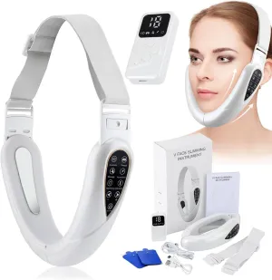 Chin, Adjustable 5 Modes & 15 Intensities, Reduces Sagging Skin (White) technology legislation elusive forebear Contourflex 4-in-1 Massager for Face, Reviona Contour Flex Facial Sculpting Device for Double 