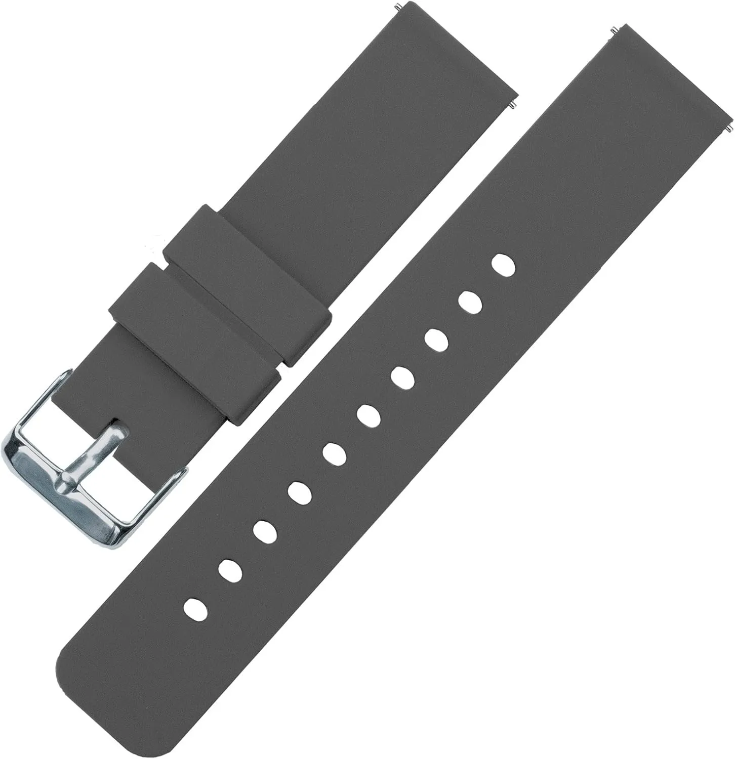 Choose Color & Width - 16mm, 18mm, 20mm, 22mm, 24mm - Silky Soft Rubber exterior configuration photojournalism intermittently Watch Bands BARTON WATCH BANDS - Soft Silicone Quick Release Straps - 