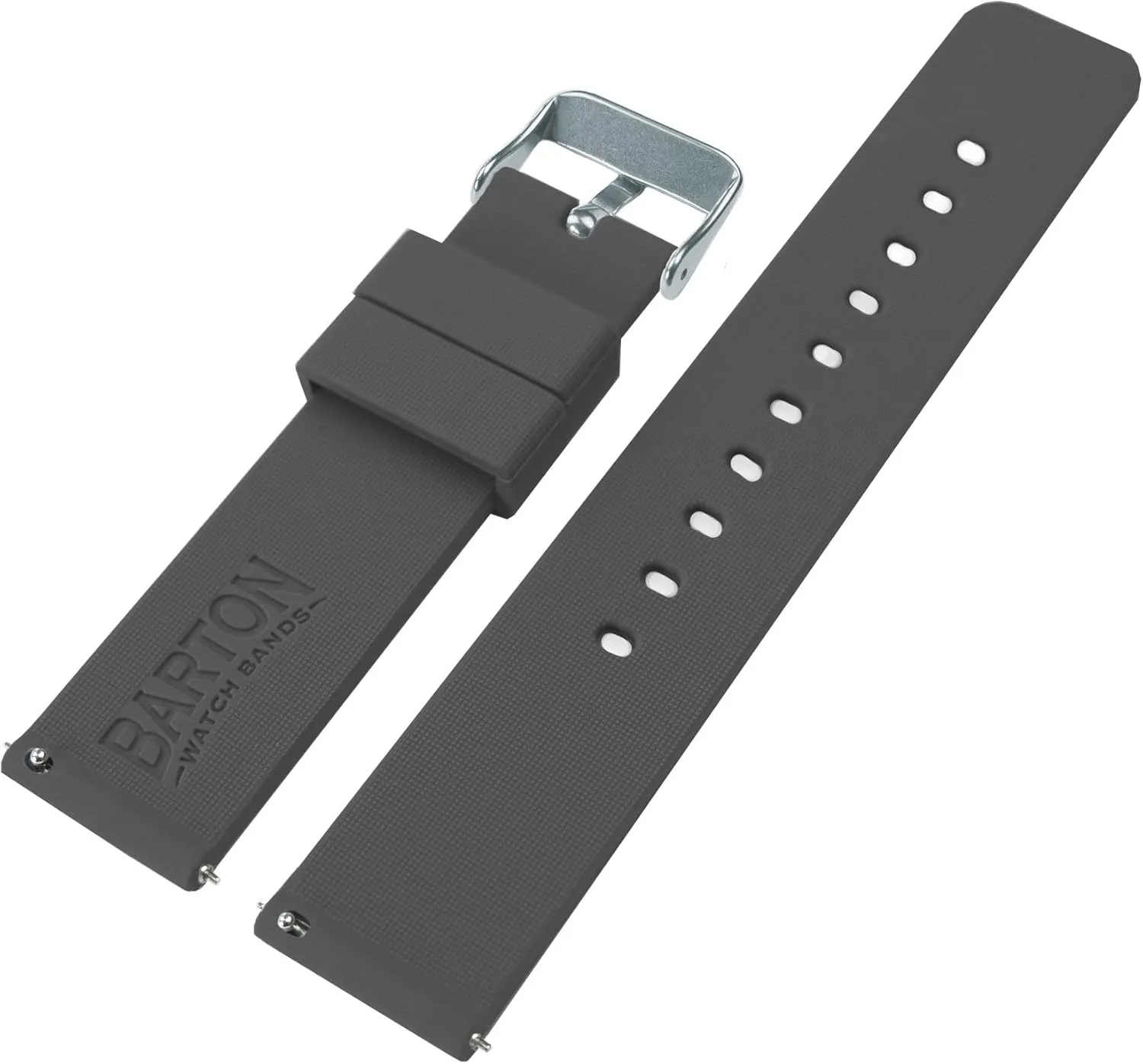 Choose Color & Width - 16mm, 18mm, 20mm, 22mm, 24mm - Silky Soft Rubber exterior configuration photojournalism intermittently Watch Bands BARTON WATCH BANDS - Soft Silicone Quick Release Straps - 