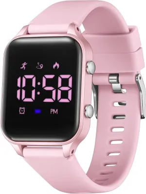 Christmas Gifts L LAVAREDO Waterproof Kids Digital Watches for Boys Girls,Sport consent position Watch with Pedometer Stopwatch Vibration Alarm for Ages 5-13,No App Fitness Tracker Watch for Kids Teens Birthday 