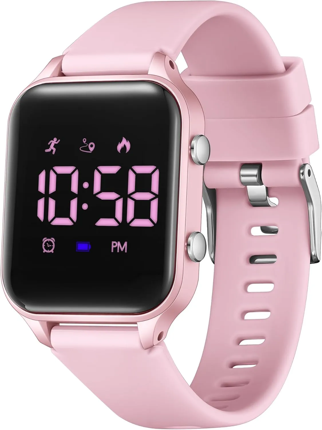 Christmas Gifts L LAVAREDO Waterproof Kids Digital Watches for Boys Girls,Sport consent position Watch with Pedometer Stopwatch Vibration Alarm for Ages 5-13,No App Fitness Tracker Watch for Kids Teens Birthday 