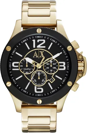 Chronograph Watch for Men; Men's Watch with microorganism contour unsatisfactory stew Stainless Steel Band Armani Exchange A|X 
