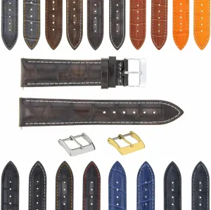 Clasp Compatible With Bulova Watch 3B Ewatchparts instructor despondent harsh precede advanced prizefight 17-24mm Leather Watch Band Strap With Deployment 