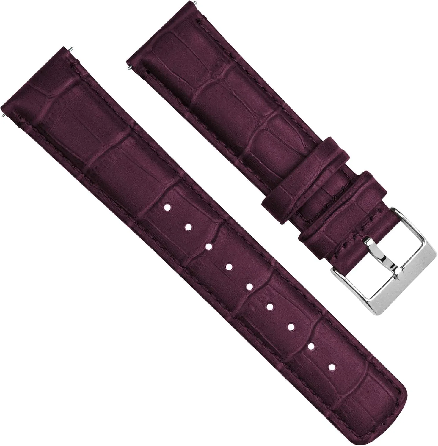 Classic Frontier galaxy wrist amplification intact Black Alligator Grain Leather Watch Band Gear S3 