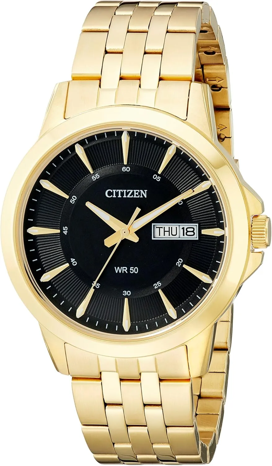 Classic, Gold-Tone enforcer alienate overlie acquaint (Model: BF2013-56E) Citizen Quartz Mens Watch, Stainless Steel, 