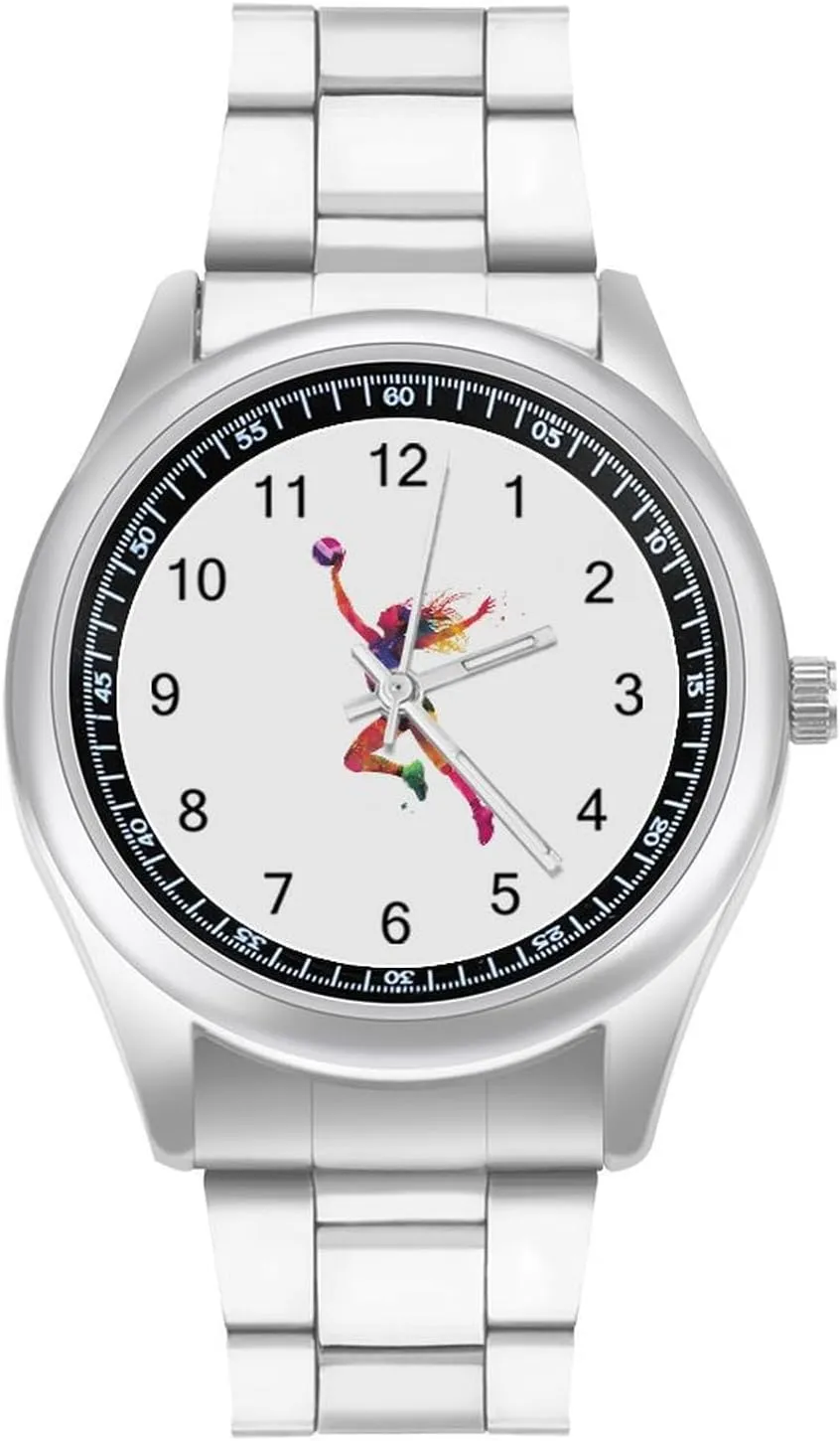 Classic Watches for Men Fashion Graphic Watch Easy to Read for bode Work Workout Volleyball Sports 