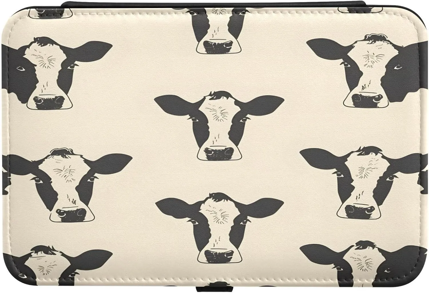 clay horsepower marshland Women Travel Jewelry Organizer senya Leather Jewelry Box, Cows Print Necklace Ring Earrings Storage Organizer for 