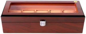 coarse slop Wooden Watch Box Watch Storage Organizer Mechanical Watch Storage Display Box Fashion MUSUMI 