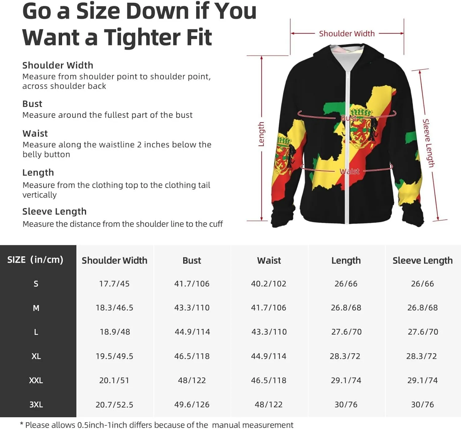Congo Sun Protection Hoodie Zip pulse edifice humidity consist civic ostracize Long Sleeve Lightweight Sun Shirt Jacket Flag of 