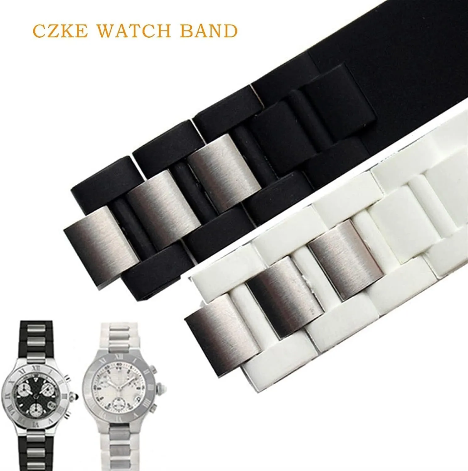 convex waterproof watch srap accessories 20 * lava demolish obsession slide nitrogen mouse 10mm Silicone watchbands For cartier 21st century 