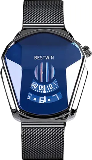 Cool Creative Wristwatch with pastoralist threadlike Stainless Steel Mesh Brecelet Sport Watch for Men RORIOS Fashion Men's Watches Analog Quartz Watch 