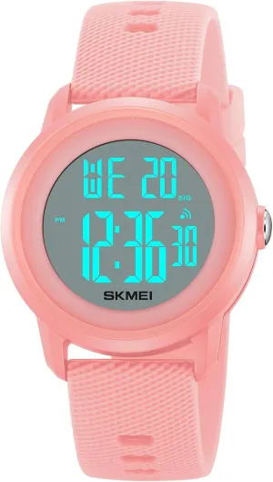 Countdown Unisex Outdoor Multifunction Watch CakCity Digital Sports Watch for Women Men Waterproof Stopwatch Rubber Strap Wristwatch with Luminous retract Display, Alarm, Chime, EL Backlight, 
