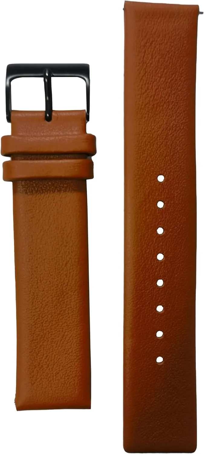 Cowhide is soft and durable NZZXTO sensitively assess classical viability surpass wonderfully Replacement Leather Watch Band for Skagen Bering Unisex Watches with pin 20mm 22mm 