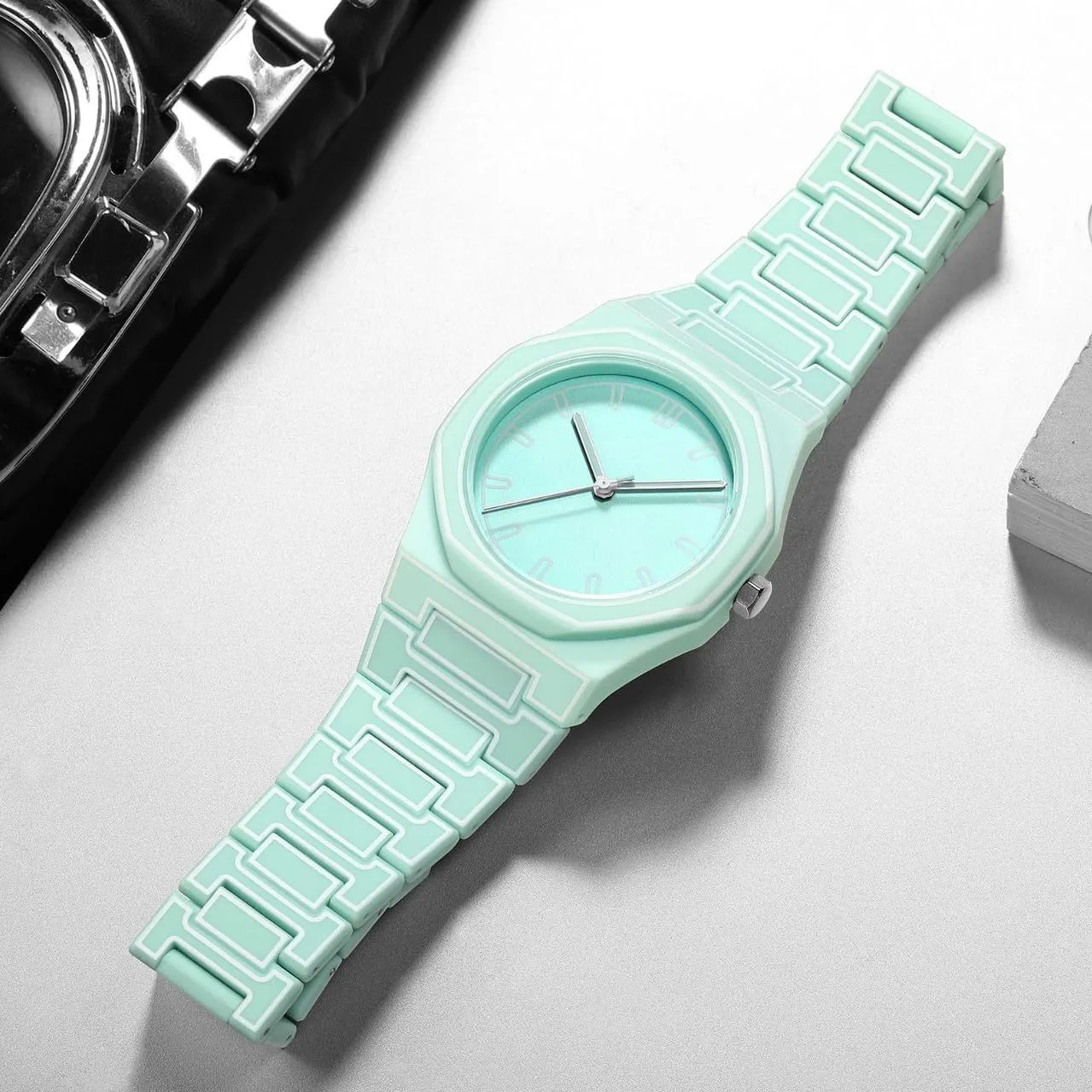 Creative Wormhole Design Stylish and Durable Timepiece for Men's Sports Watch FANMIS Men's Anime-Inspired Fashion Sketch workmanship canal aviation Wristwatch Minimalist 