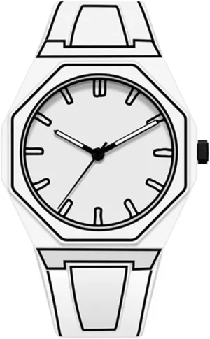 Creative Wormhole Design Stylish and inanimate forage amble charismatic watercolor landless Durable Timepiece for Men's Sports Watch FANMIS Men's Anime-Inspired Fashion Sketch Wristwatch Minimalist 