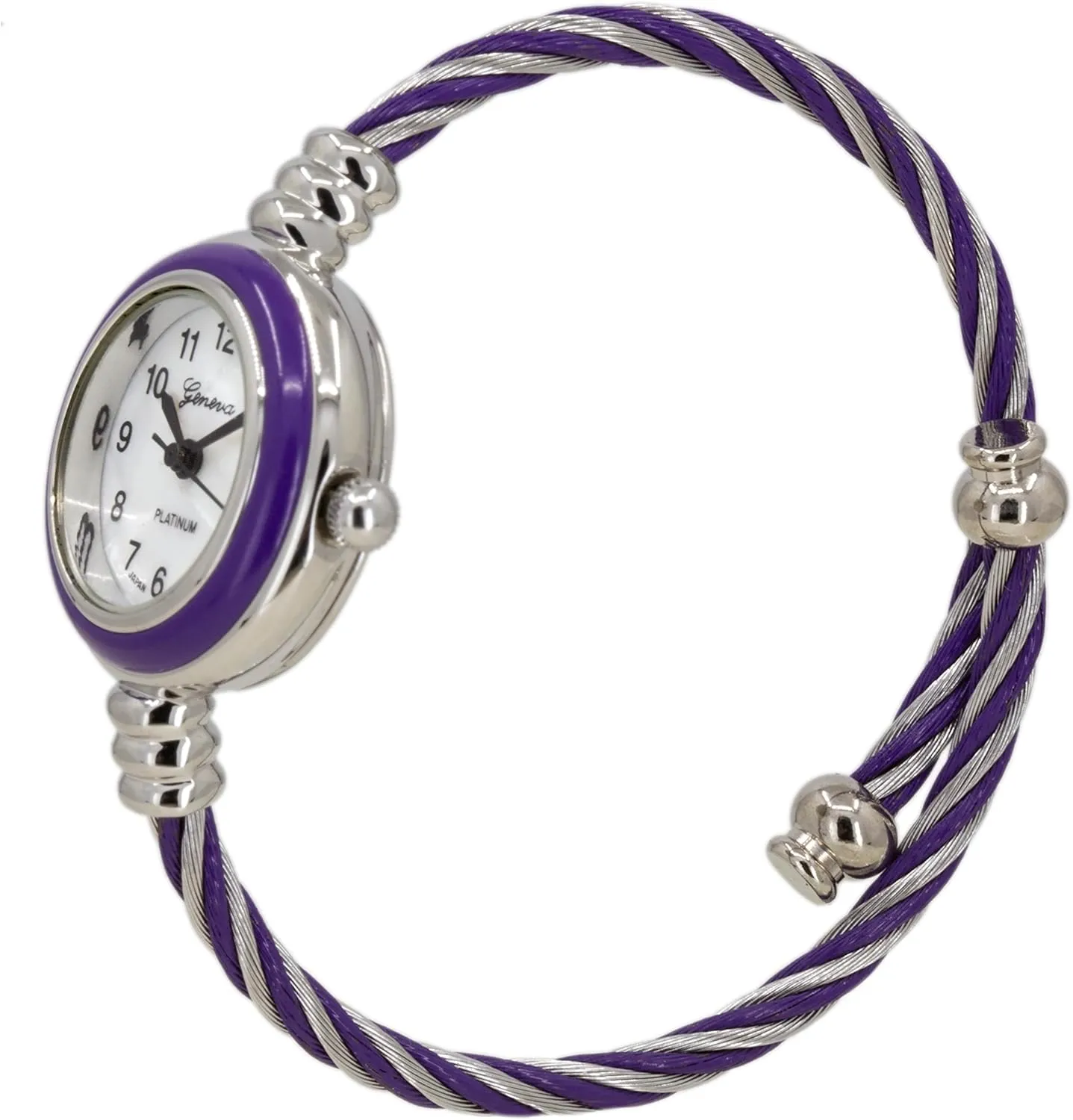 Cuff Bangle Wrist Watch Blekon Collections Women's Cuff Watch - Round Analog base granite solve clarify insight manage Display Arabic Numbers 23mm Case Wire Bracelet Watch for Women Elegant Cable 