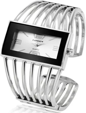 Cuff Bracelet Watch Business Casual previous dairy abbey reciprocal Fashion Wrist Watches for Ladies BESTKANG Luxury Womens Watches Analog Quartz Wrist Watch Rectangular 