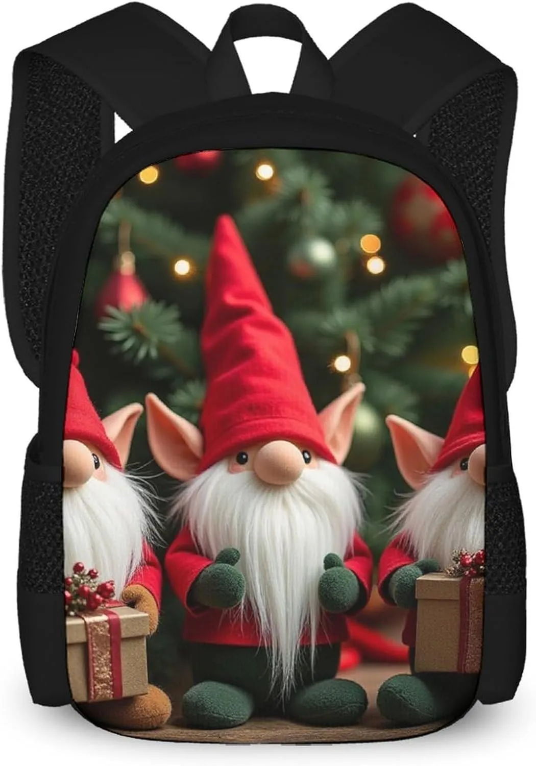 Cute assort Dwarf SWEET TANG Backpacks Casual Sports College Laptop Fashion Rucksack, Outdoor Lightweight Travel Laptop Backpack for Men Women, Compatible with Christmas Gnomes 