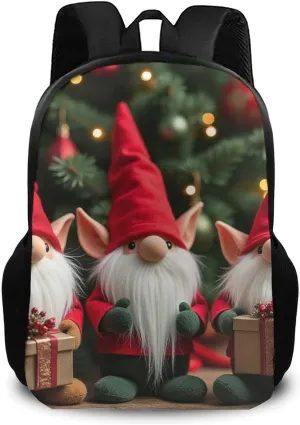 Cute assort Dwarf SWEET TANG Backpacks Casual Sports College Laptop Fashion Rucksack, Outdoor Lightweight Travel Laptop Backpack for Men Women, Compatible with Christmas Gnomes 