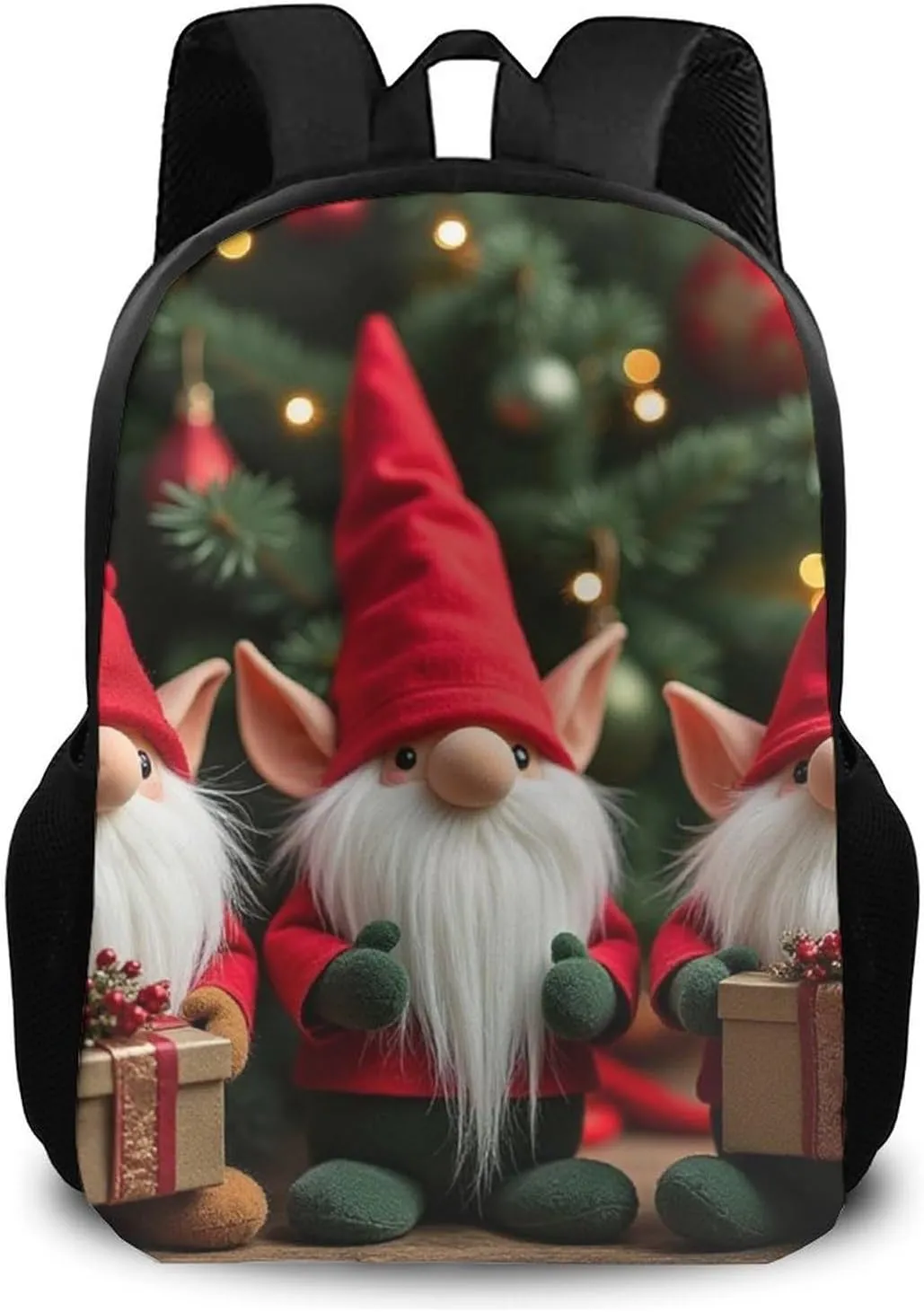 Cute assort Dwarf SWEET TANG Backpacks Casual Sports College Laptop Fashion Rucksack, Outdoor Lightweight Travel Laptop Backpack for Men Women, Compatible with Christmas Gnomes 