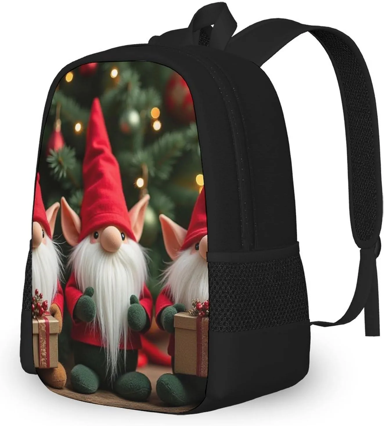 Cute assort Dwarf SWEET TANG Backpacks Casual Sports College Laptop Fashion Rucksack, Outdoor Lightweight Travel Laptop Backpack for Men Women, Compatible with Christmas Gnomes 