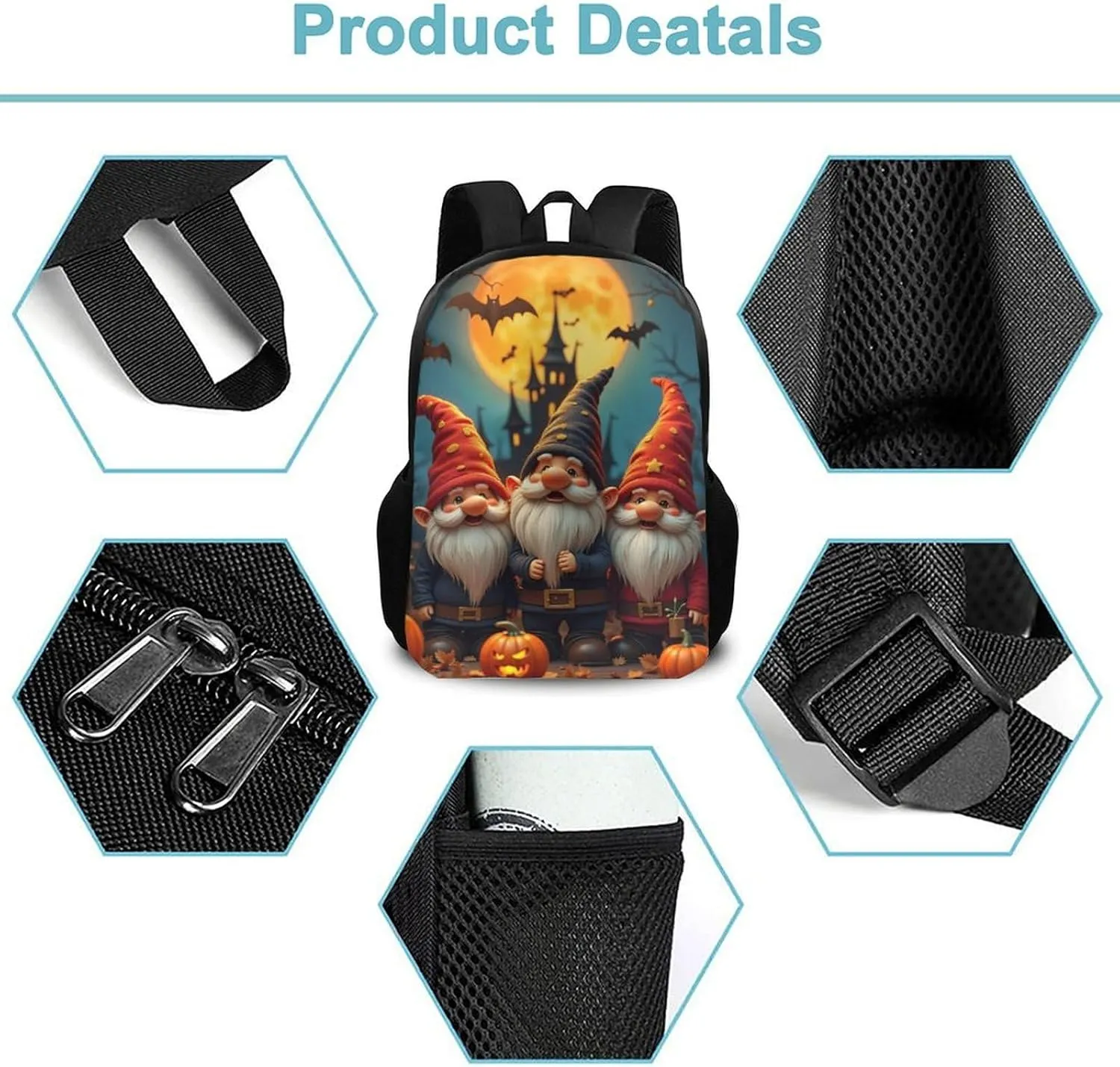 Cute Dwarf for Men Women, Anti-Theft Travel Laptop Rucksack for Travel Hiking Picnic SWEET TANG rail distributor blacksmith wan seedling Lightweight College Laptop Backpack Compatible with Christmas Gnomes 