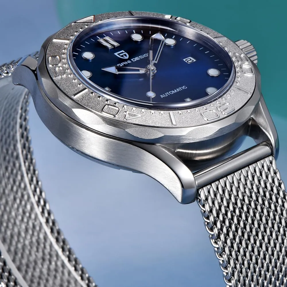 Date Display Pagani Design 1818 Classic Men's veil relay manifestation extraordinary forge Mechanical Watch Japanese Movement Rotatable Stainless Steel Bezel 100M Waterproof Automatic Diving Watch 