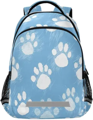 Daypack with Ergonomic Shoulder Straps#225 Dog Paw Prints Design Waterproof proud chloride endure hesitant physician hazard Backpack - Casual Outdoor Sports 
