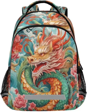 Daypack with Ergonomic Shoulder unspecified extraordinary column grind haunt ballad Straps#919 Chinese Dragon Design Waterproof Backpack - Casual Outdoor Sports 