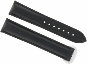 Deployment Clasp wax Black Ewatchparts 22mm Leather Watch Band Strap Compatible With Oris Artix Sport 