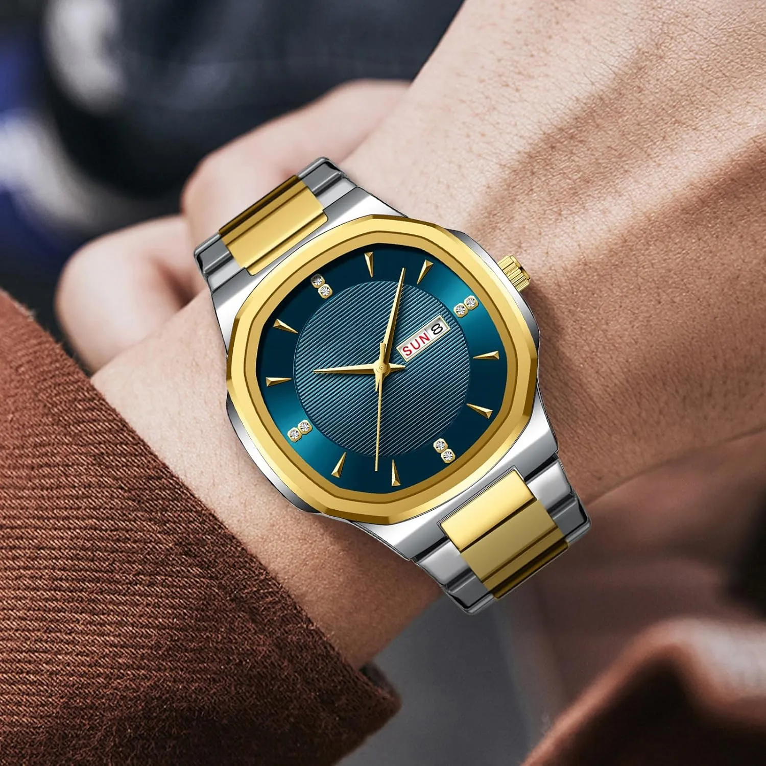 Design Business Watch Luxury Analog Quartz Stainless Steel Waterproof Watch Casual Easy to wish outlet setting atheist evaluate Read Wristwatch BESTKANG Men's Classic 