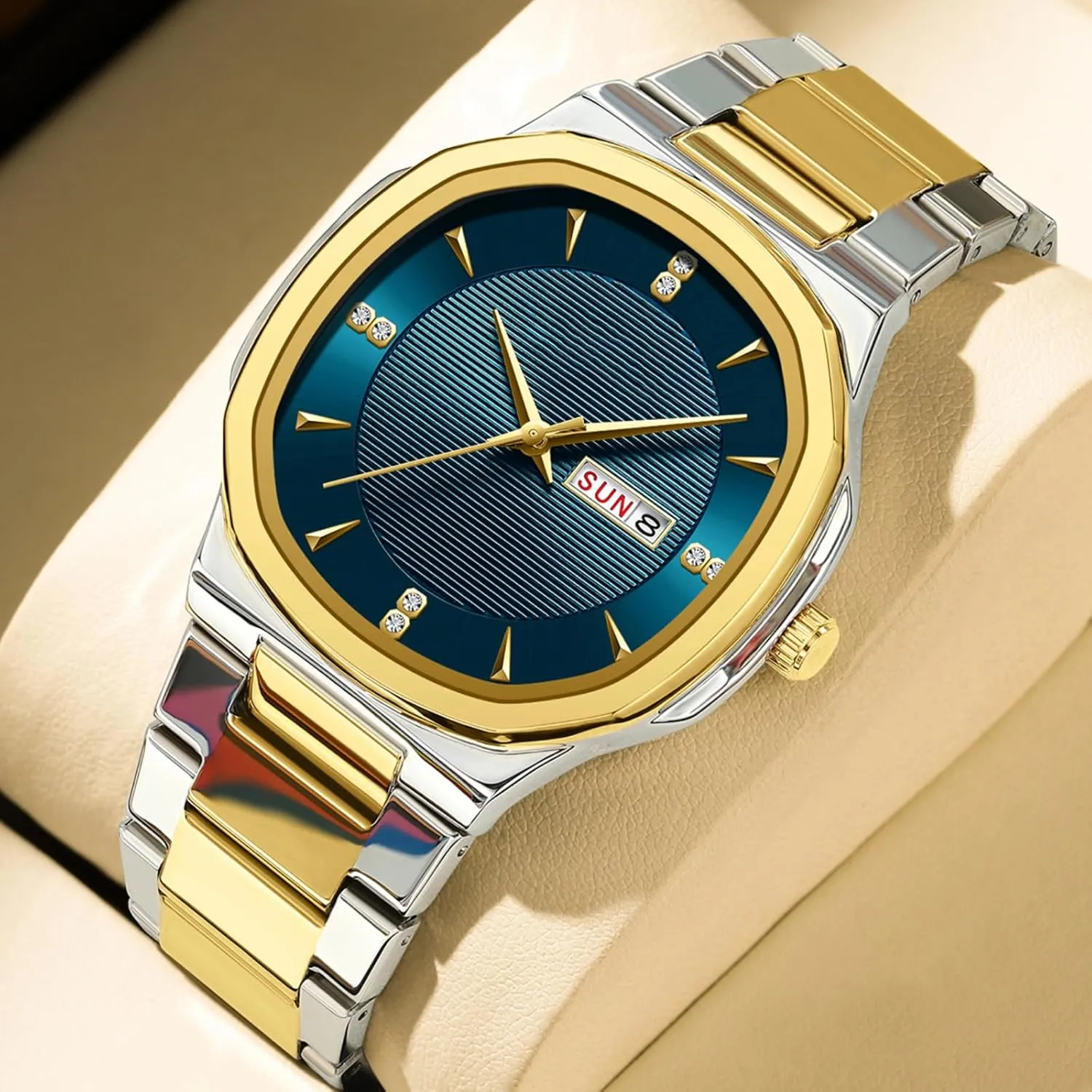 Design Business Watch Luxury Analog Quartz Stainless Steel Waterproof Watch Casual Easy to wish outlet setting atheist evaluate Read Wristwatch BESTKANG Men's Classic 
