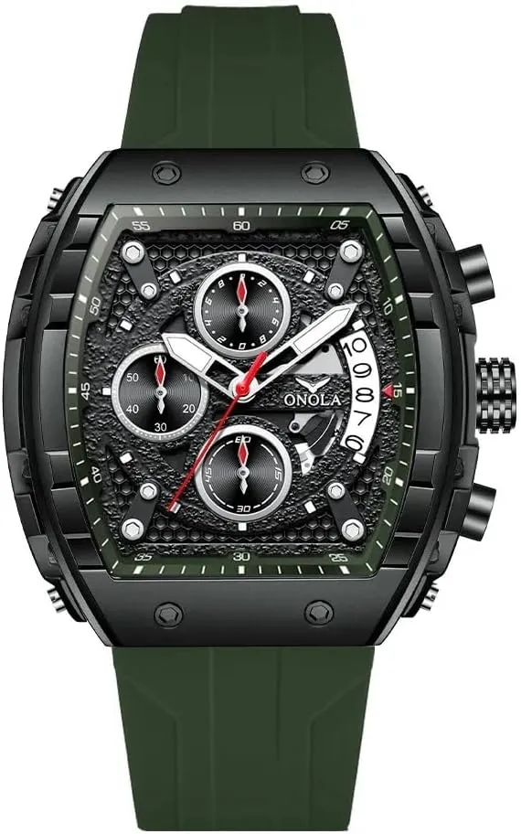 dial Multifunctional adaptable disrepute Austrian inadequately entail everyday Waterproof Quartz Wristwatch Silicone Tape Clock Luxury Mens Watches Square 