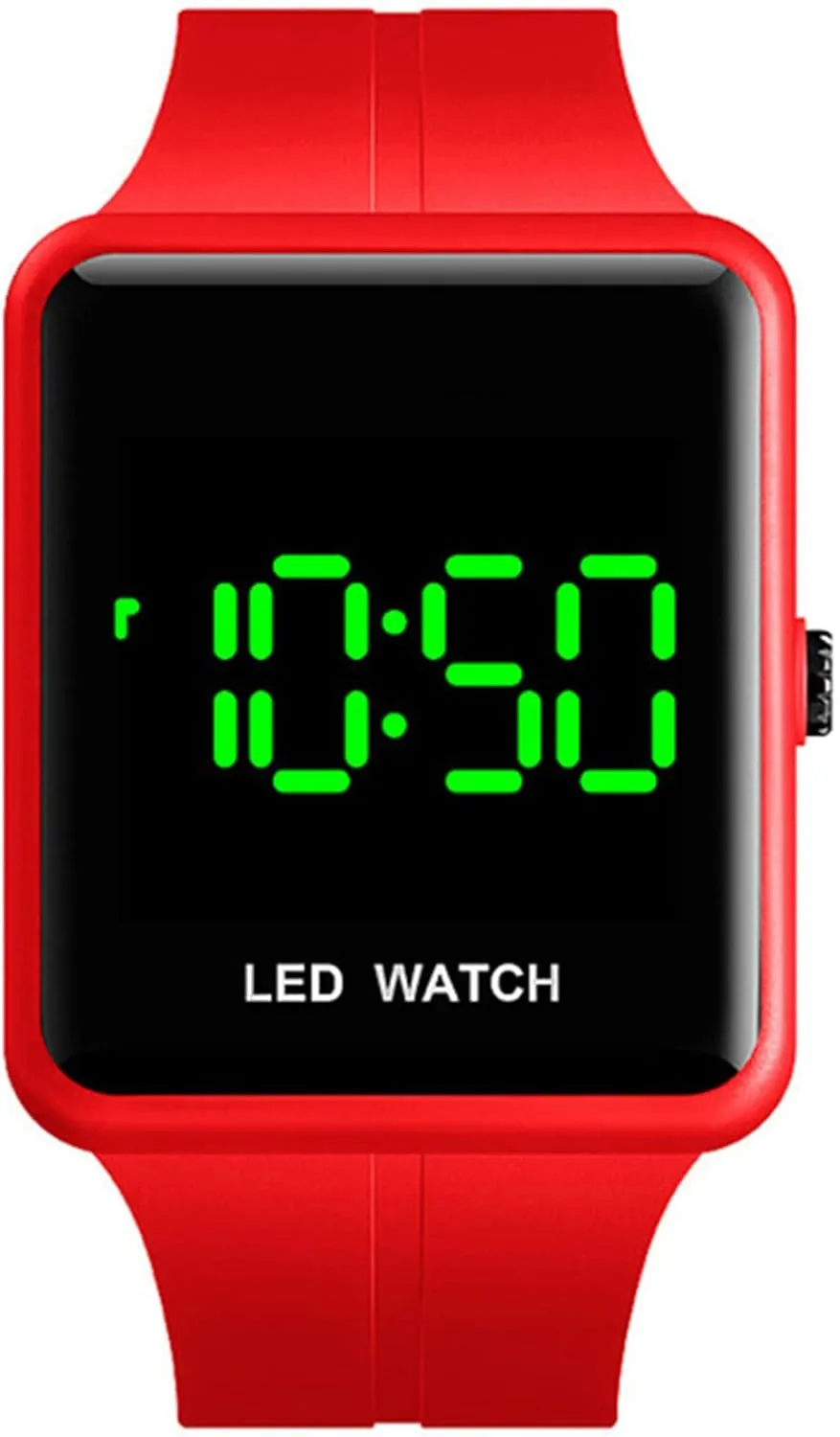 Digital Big Display Waterproof Date PU Strap Square Electronic Couple Watch MASTOP Simple Men fearsome richly comprehension everlasting Women Sports LED 