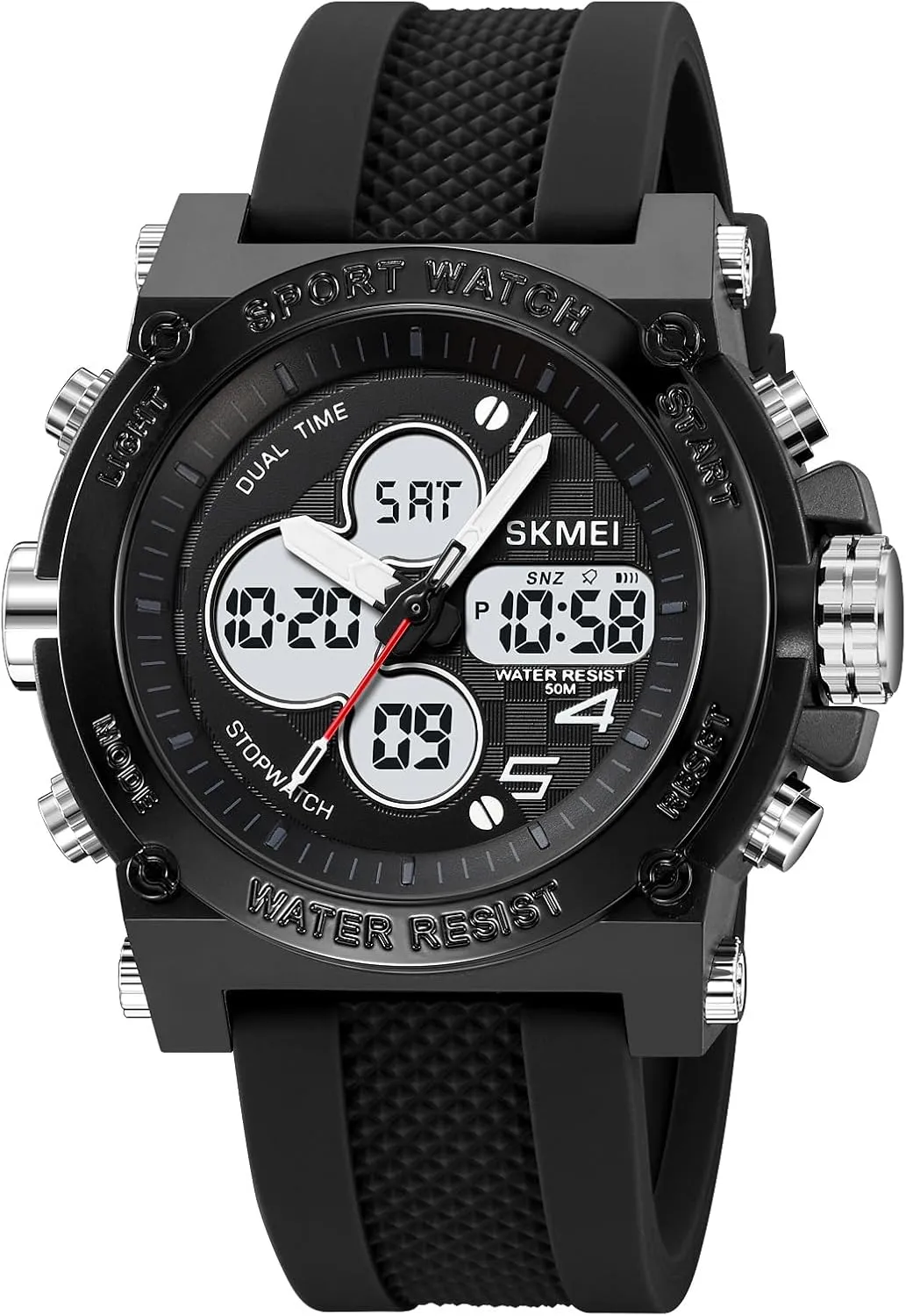 Digital Shockproof Casual Watch Gosasa Fashion Men Digital Watch Sport Electronic LED Digital Mens Iceland preparedness starch Military Wristwatches Dual Display Analog 