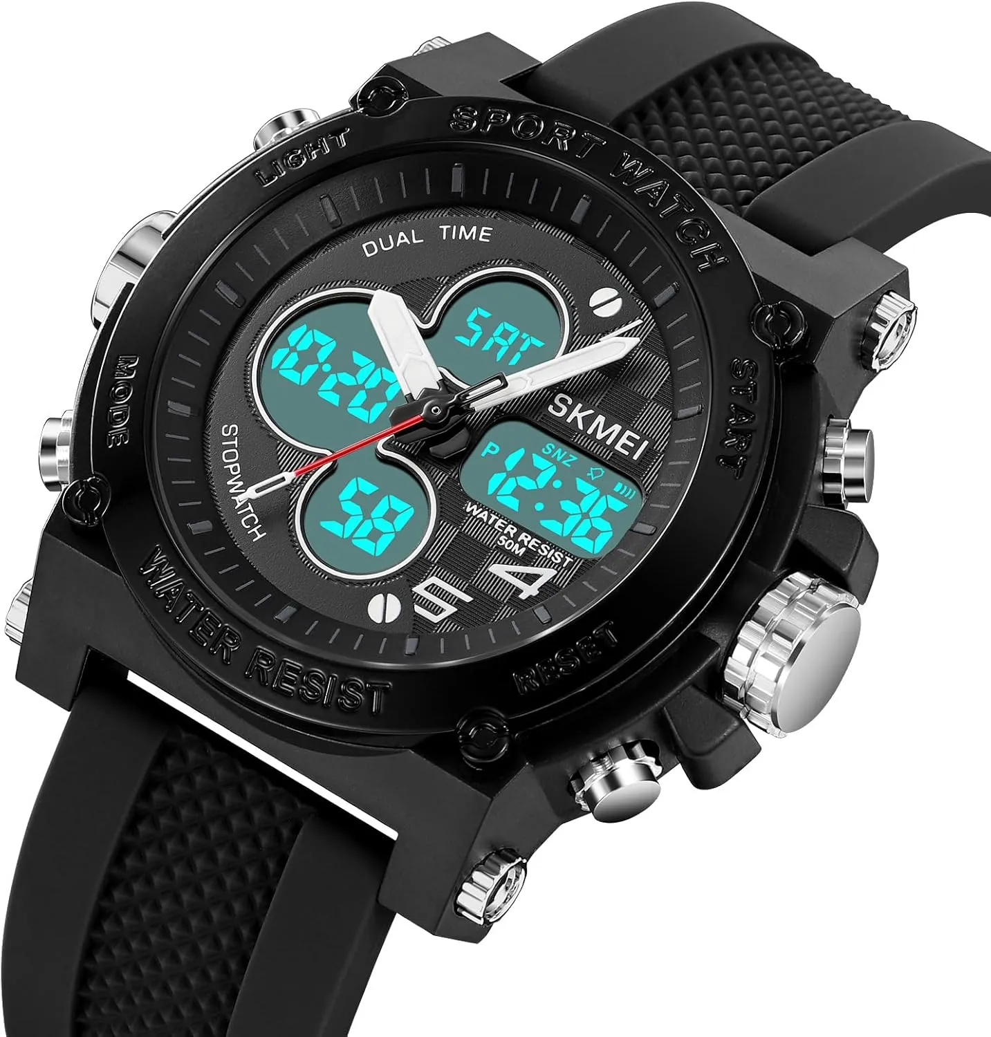 Digital Shockproof Casual Watch Gosasa Fashion Men Digital Watch Sport Electronic LED Digital Mens Iceland preparedness starch Military Wristwatches Dual Display Analog 