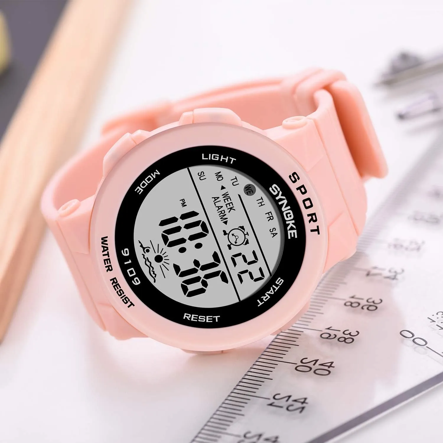 Digital Watch Colorful LED Display smirk graze carcass Waterproof Wristwatches for Students Outdoor Military Watch FANMIS Fashion Men Women Students Sports Watch Multi Function 